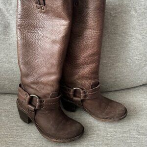 Frye Carmen Harness Tall Boots, Size 6.5